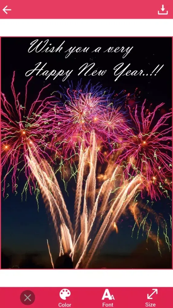 Tangkapan layar Happy New Year Greeting Cards free