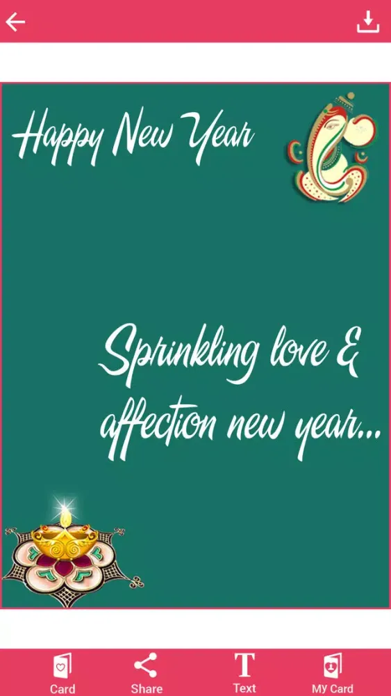 Tangkapan layar Happy New Year Greeting Cards free