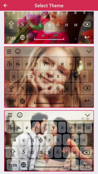 Capturas de tela do Serbian keyboard - Serbian Input Keyboard