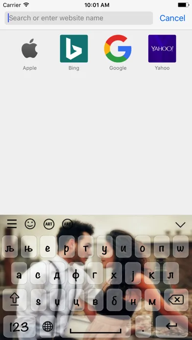 Capturas de tela do Serbian keyboard - Serbian Input Keyboard