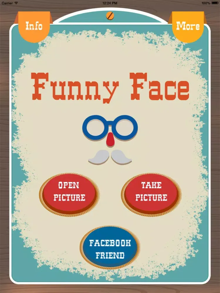 Funny Face – Magic facial photo editing app with beard, glasses, hats and hair iPad 应用截图