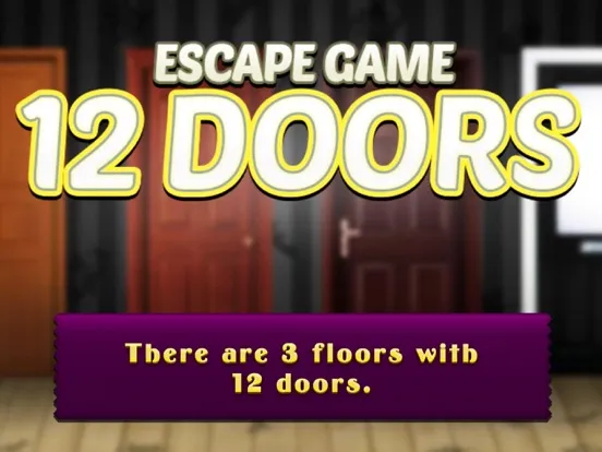 12 Doors Escape Games - start a brain challenge iPad  Screenshots
