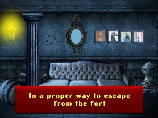 Locked Fort Escape Game - start a brain challenge iPad 應用截圖
