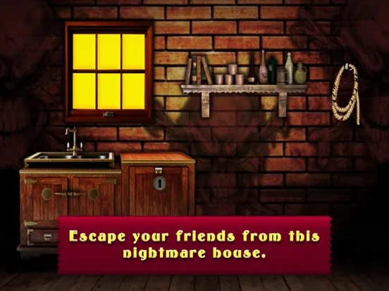 Ảnh chụp màn hình của Night Mare House Escape Games iPad 