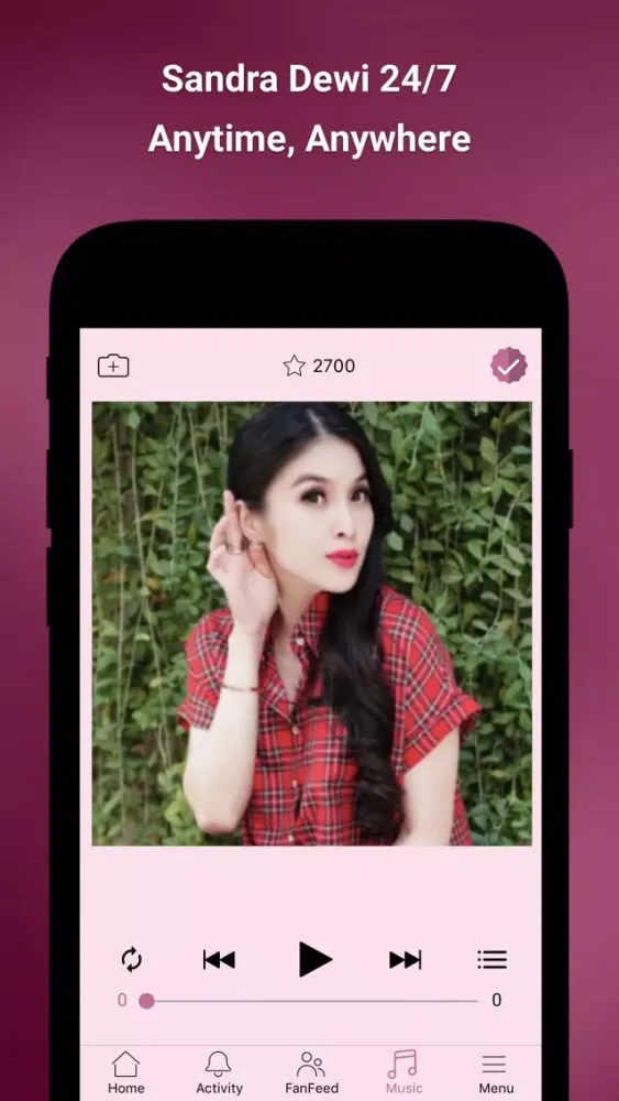 Sandra Dewi Official App Screenshots