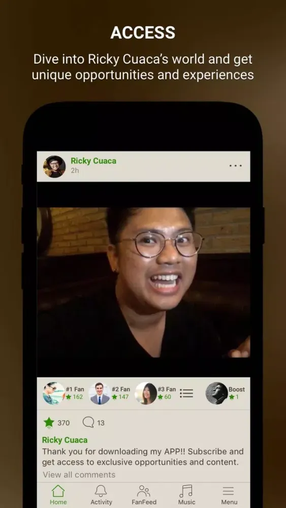 Ricky Cuaca Official App Screenshots