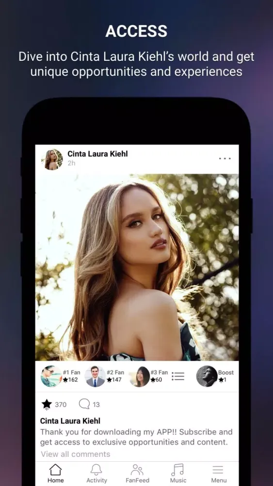 Captures d'écran de Cinta Laura Kiehl Official App