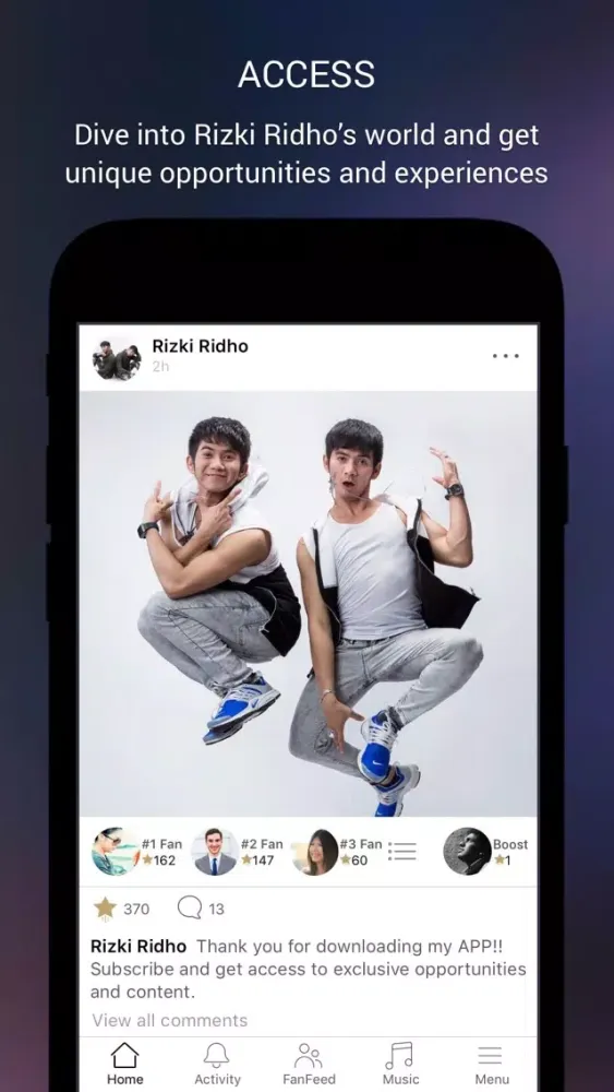 Rizki Ridho Official App Screenshots