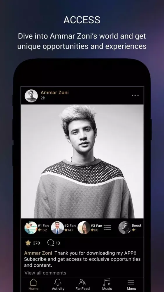 Capturas de tela do Ammar Zoni Official App
