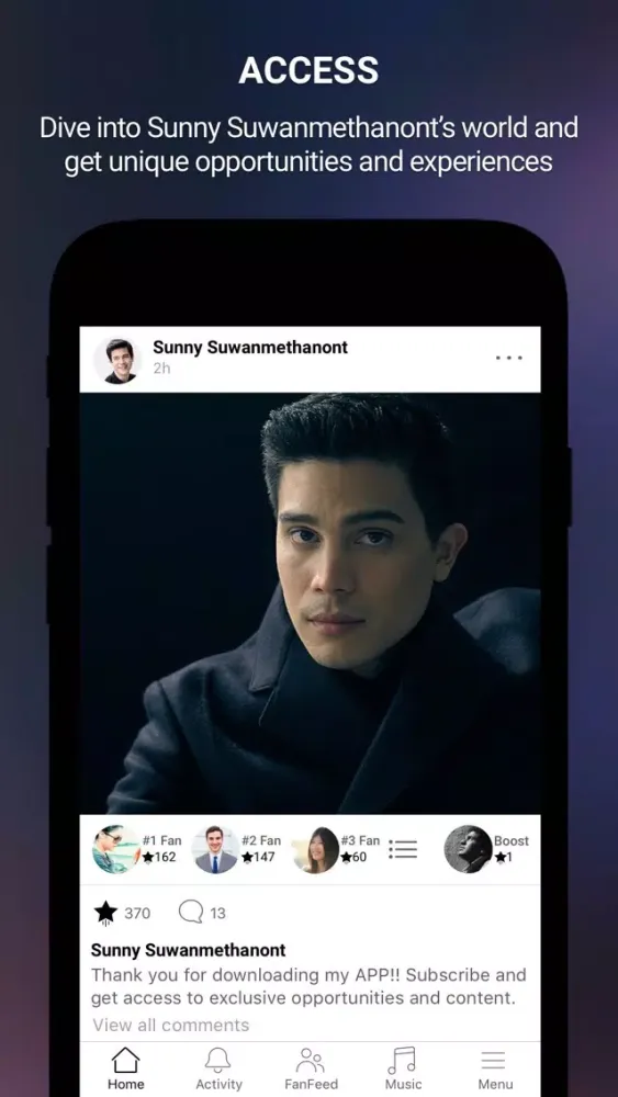 Sunny Suwanmethanont Official স্ক্রিনশট