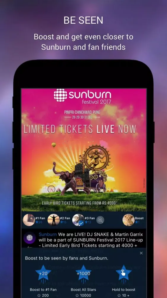 OFFICIAL SUNBURN APP স্ক্রিনশট