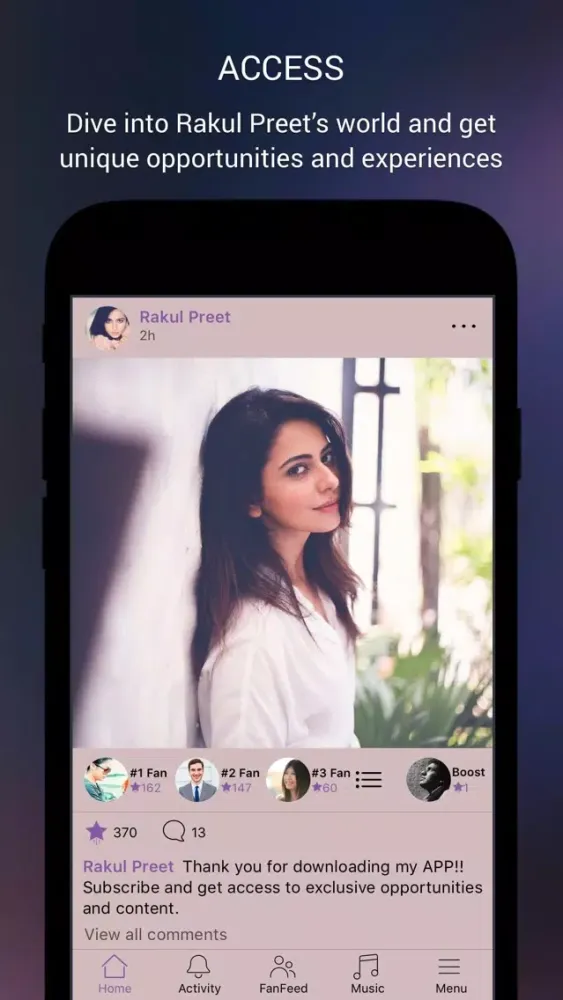 Rakul Preet Official App Screenshots