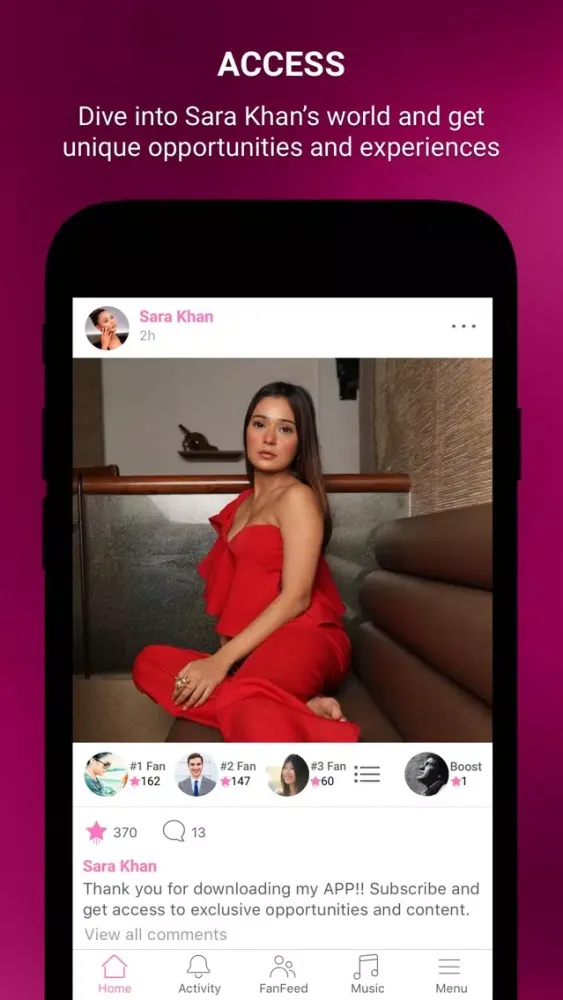 Capturas de pantalla de Sara Khan Official App