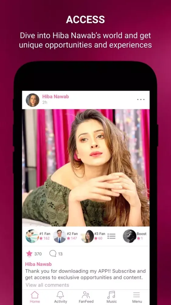 Zrzuty ekranu Hiba Nawab