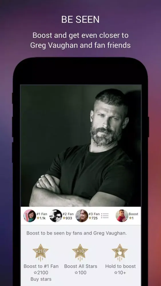Captures d'écran de Greg Vaughan Official