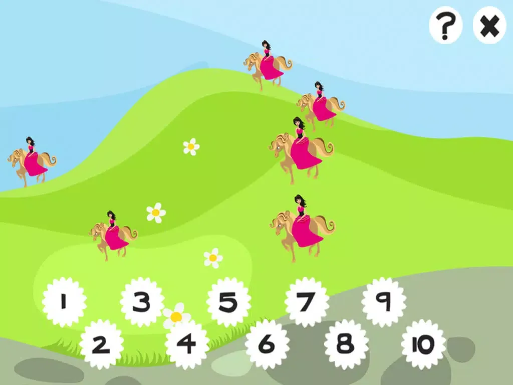 ภาพหน้าจอของ A Counting Game of Castle & Knight: Learning to count for children iPad 