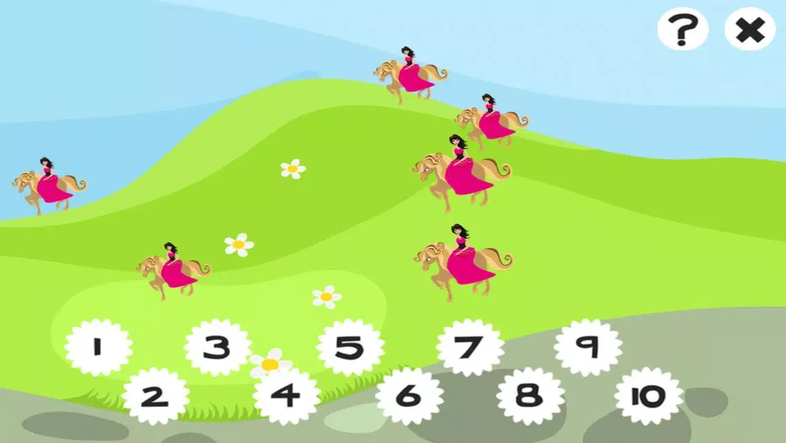ภาพหน้าจอของ A Counting Game of Castle & Knight: Learning to count for children