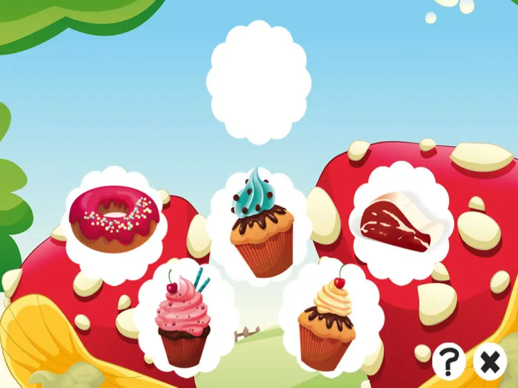 A candy game for children: Find the mistake in the bakery iPad  Ekran Görüntüleri