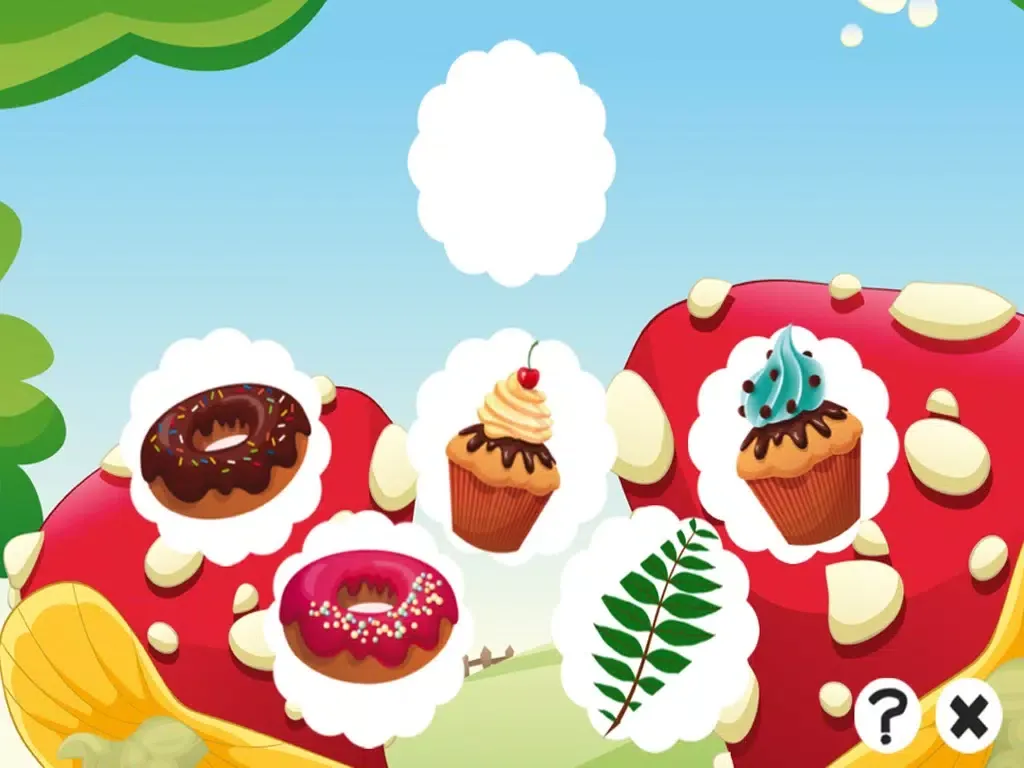 A candy game for children: Find the mistake in the bakery iPad  Ekran Görüntüleri
