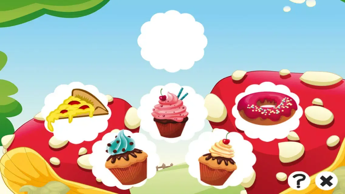A candy game for children: Find the mistake in the bakery Ekran Görüntüleri
