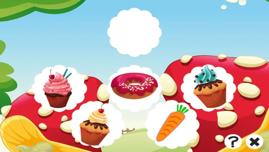 A candy game for children: Find the mistake in the bakery Ekran Görüntüleri