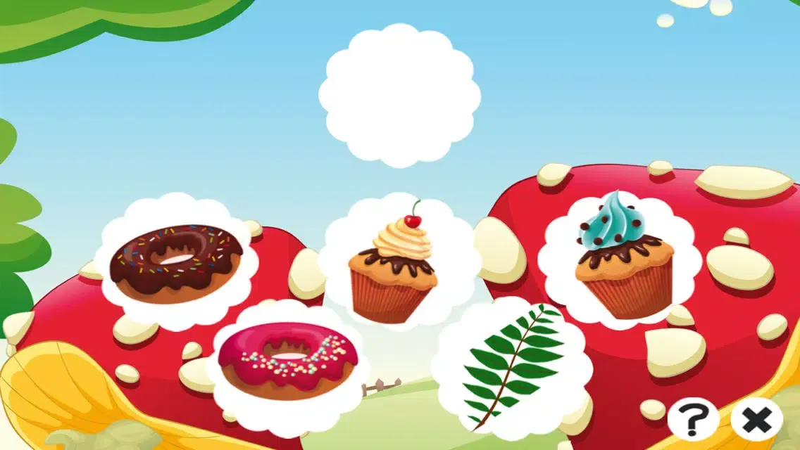 A candy game for children: Find the mistake in the bakery Ekran Görüntüleri