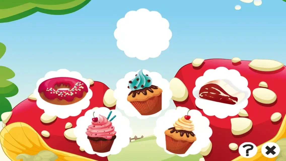 A candy game for children: Find the mistake in the bakery Ekran Görüntüleri