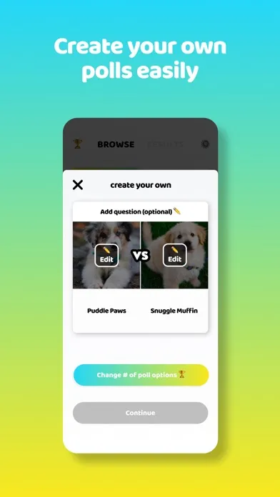 versus • polls for IG スクリーンショット