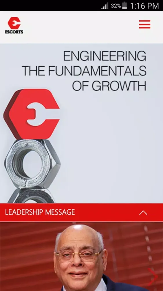 Capturas de pantalla de Escorts Annual Report 2012-14