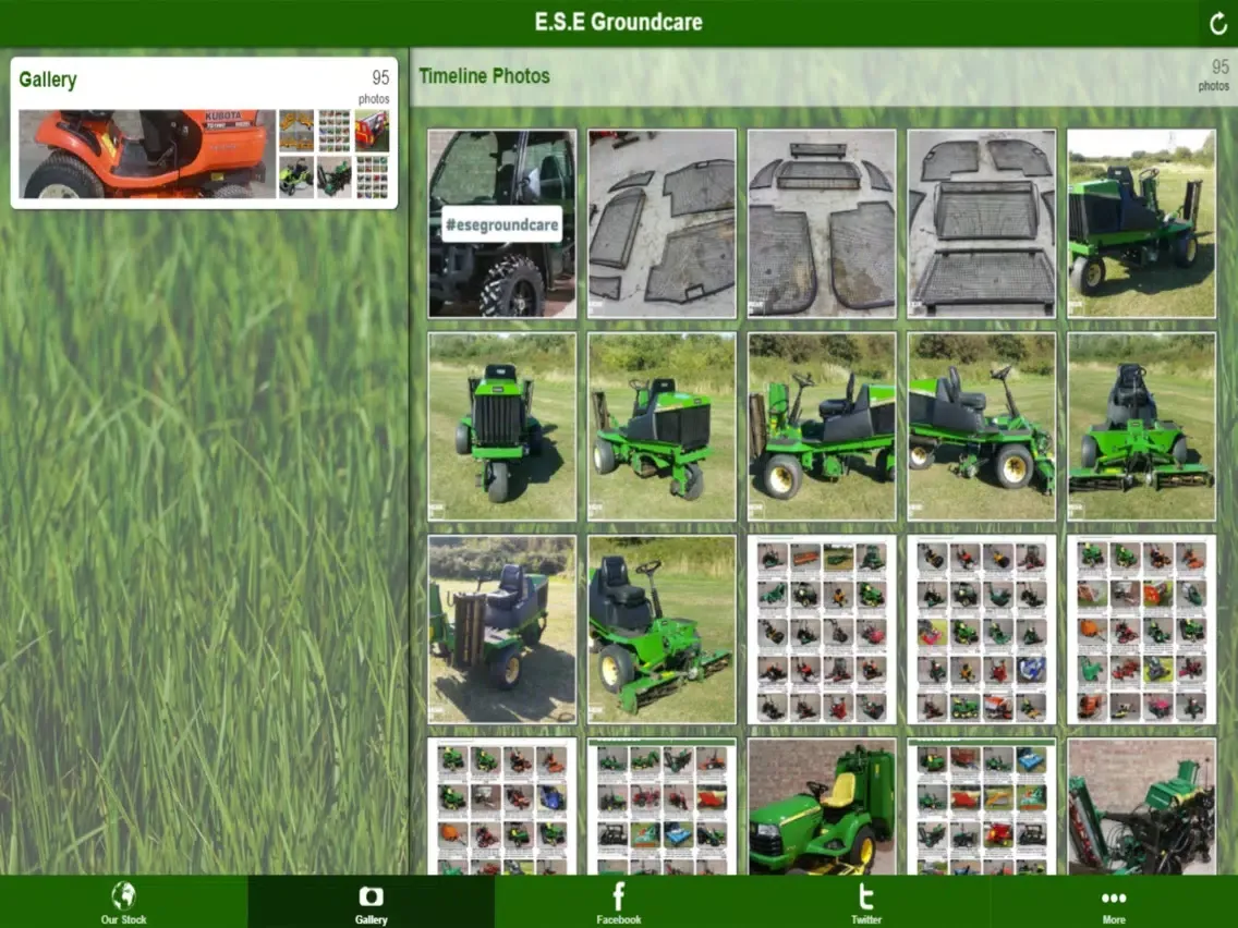Tangkapan layar E.S.E Groundcare iPad 