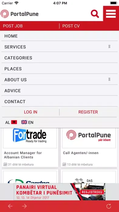 Screenshot di Portal Pune