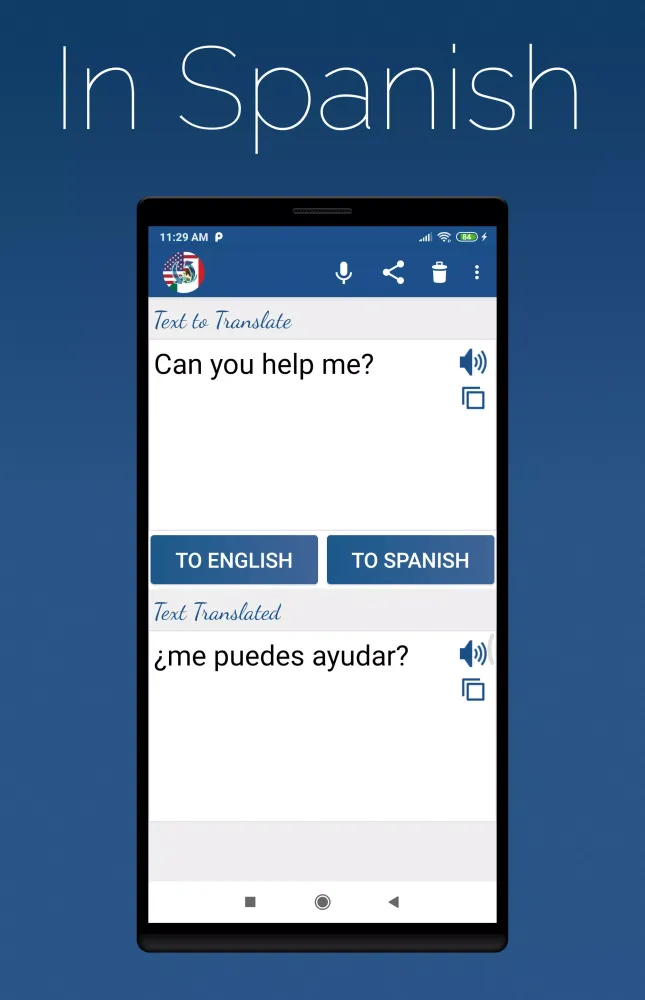 Spanish English Translator Screenshots