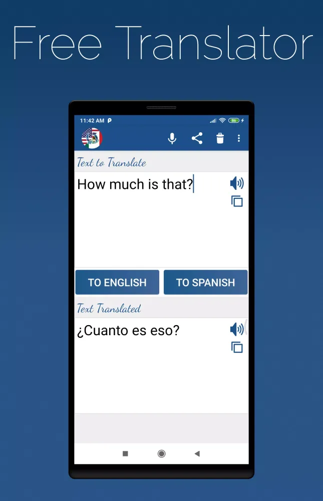 Spanish English Translator Screenshots