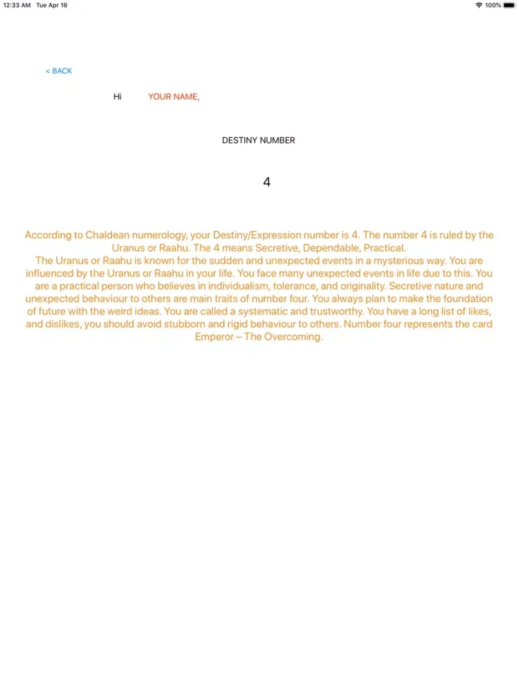 Capturas de pantalla de Name Numerology(Astrology) Pro iPad 