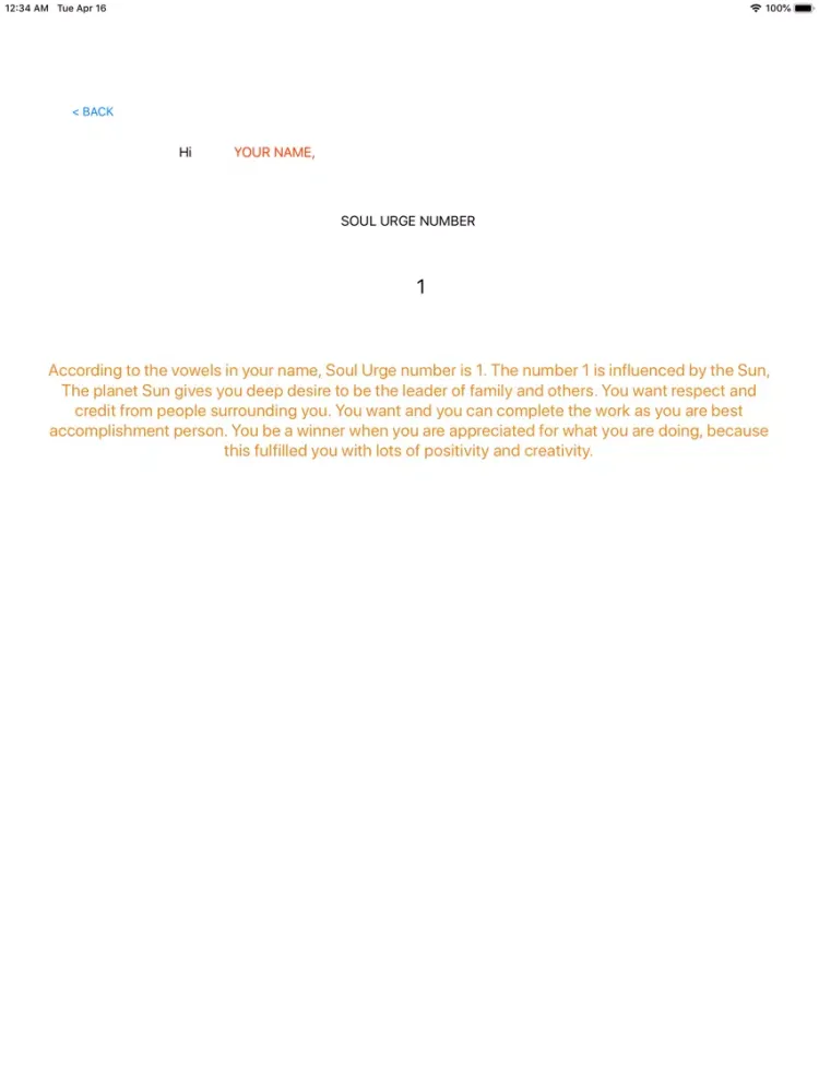 Capturas de pantalla de Name Numerology(Astrology) Pro iPad 