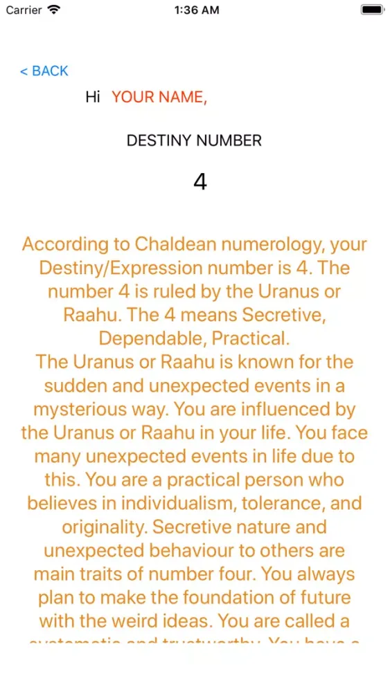 Capturas de pantalla de Name Numerology(Astrology) Pro