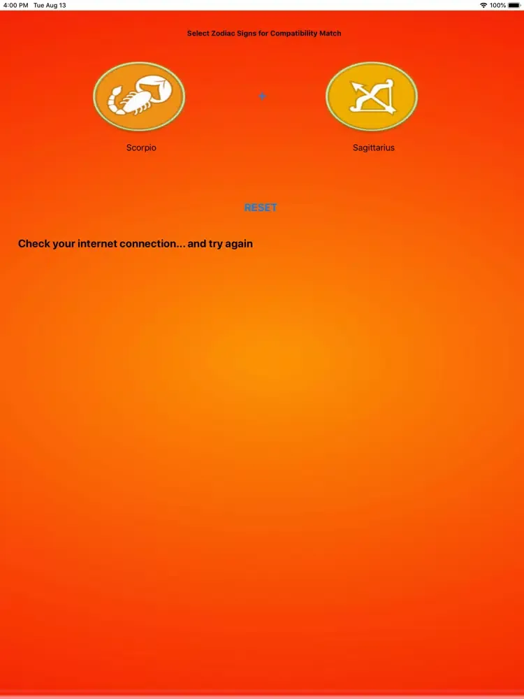 Capturas de pantalla de Zodiac Compatibility iPad 