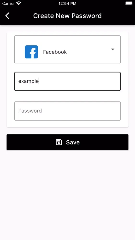 Ảnh chụp màn hình của Password Keeper Local