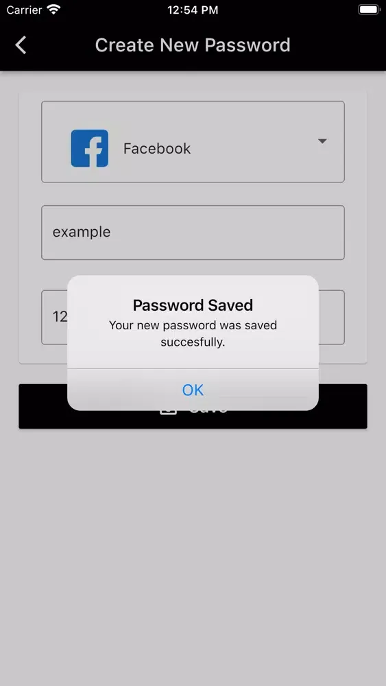 Ảnh chụp màn hình của Password Keeper Local