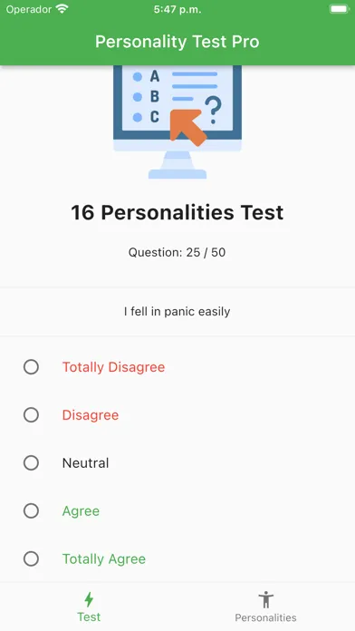 تصاویر Personality Test Premium