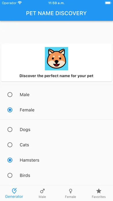 Pet Name Discovery स्क्रीनशॉट