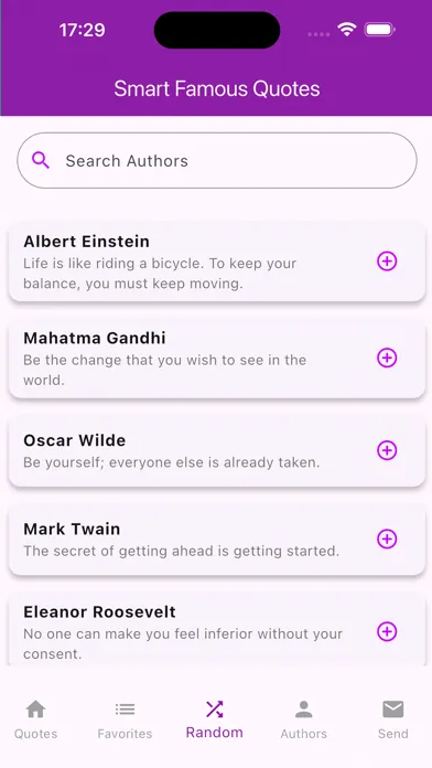 ภาพหน้าจอของ Smart Famous Quotes