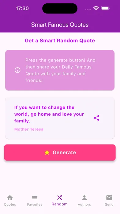 ภาพหน้าจอของ Smart Famous Quotes