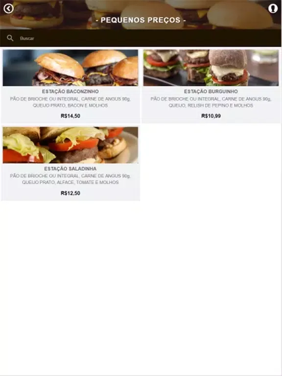 Capturas de tela do Estação Burger iPad 