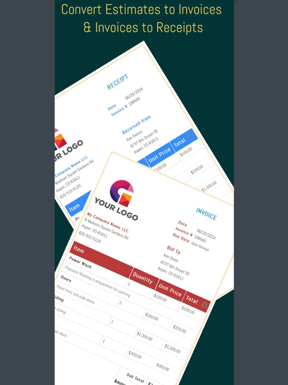 Tangkapan skrin Estimates App iPad 