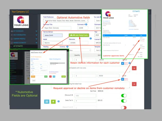 Tangkapan skrin Estimates App iPad 