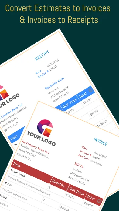 Tangkapan skrin Estimates App