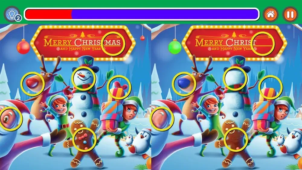 Capturas de tela do Spot It Christmas Holidays Fun