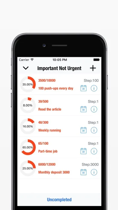 Captures d'écran de Daily Goals Tracker-Good Habit