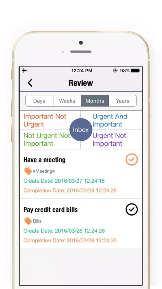 ภาพหน้าจอของ OmniToDo - Priority matrix & Task manager tracker